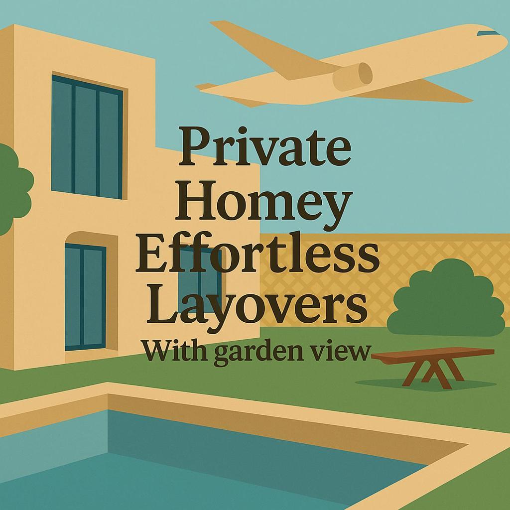 Aeropuerta Mini Villa - Private Layover Near Amman Airport Al Qastal Екстериор снимка